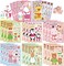 24 Sheets Mother’s Day Stickers for Kids – Make Your Own Animal Stickers, Happy Mother’s Day Craft Stickers, Love Mom Labels, Party Supplies